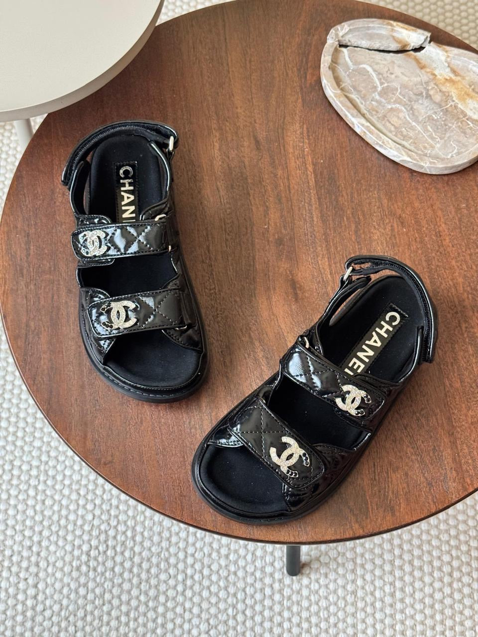 Chanel sandals. & Chanel slippers
