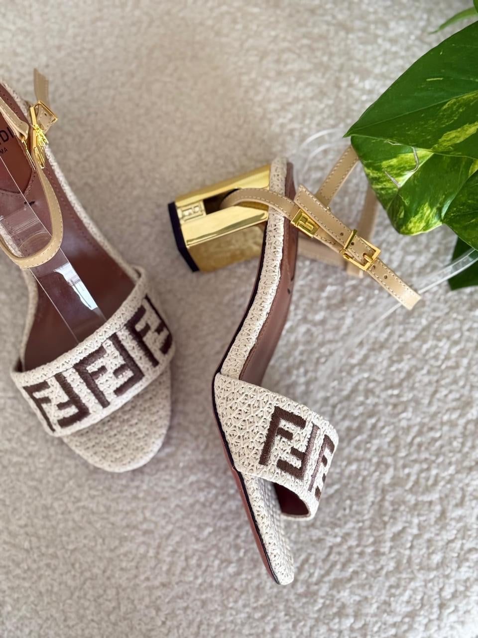 Fendi sandals heels