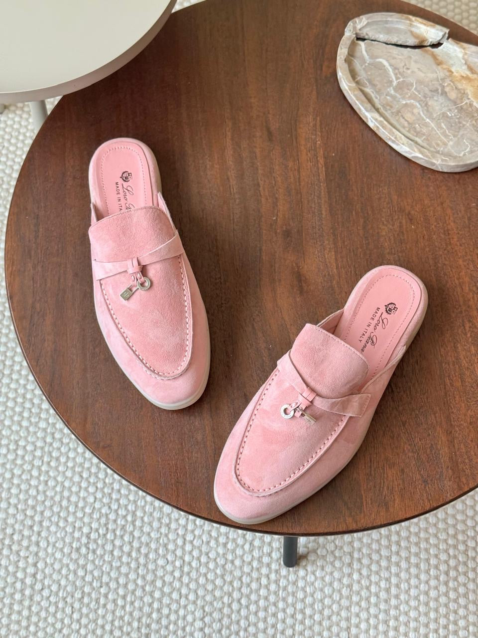 Loro piana mules - pink