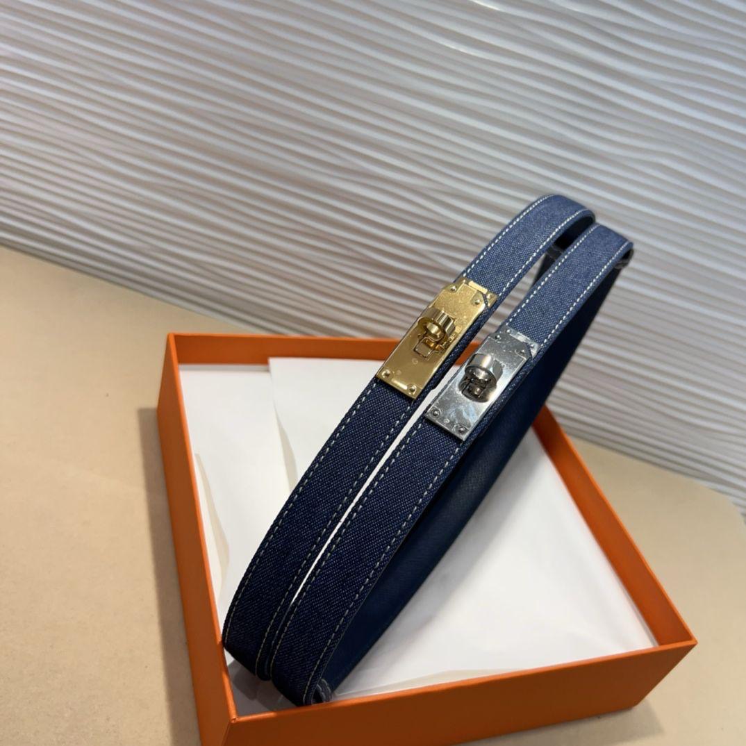 Hermes belt - denim