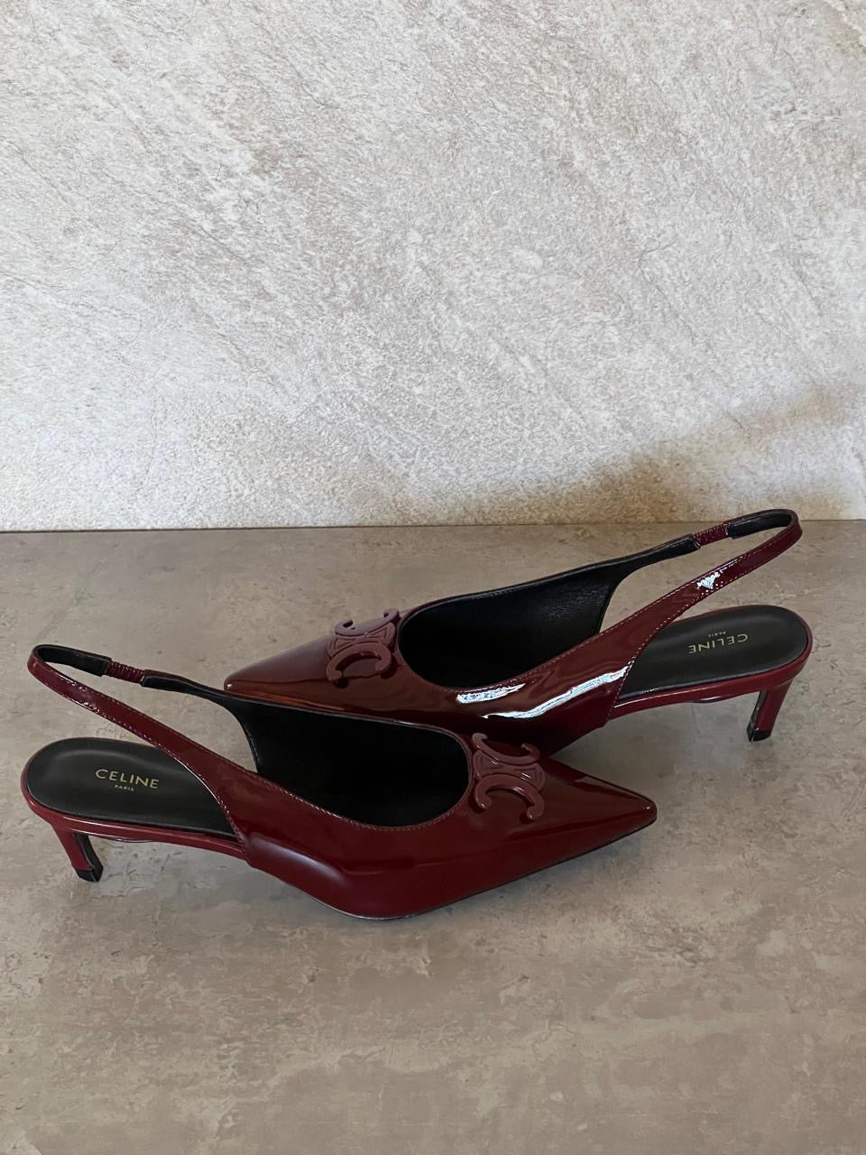 Celine heels maroon