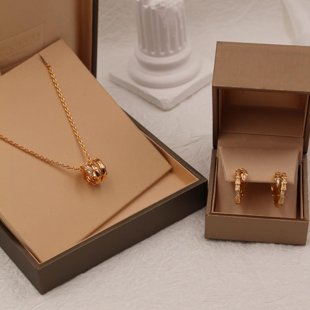 Bvlgari jewelry set ( necklace & earrings )