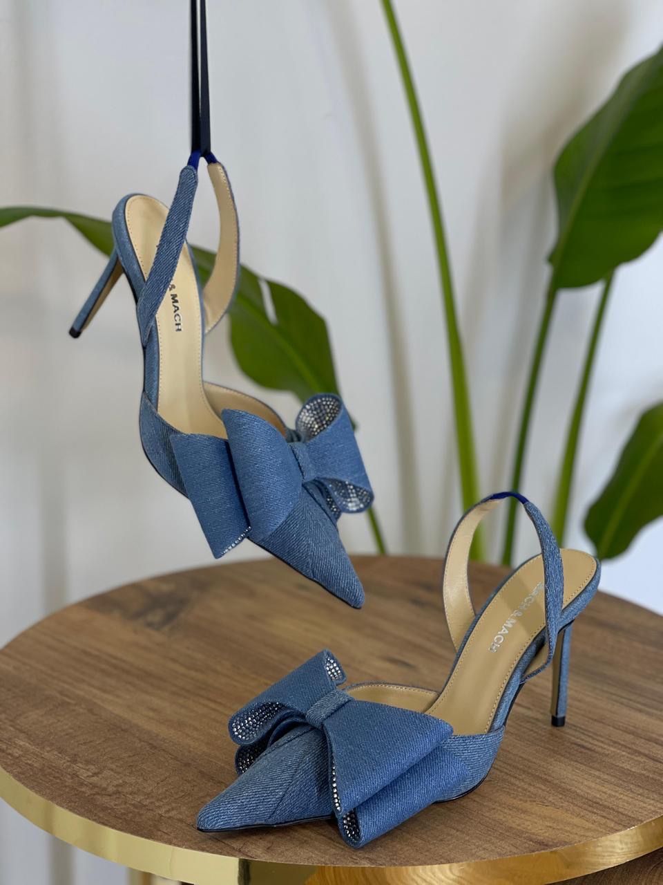 Mach & Mach heels - blue denim
