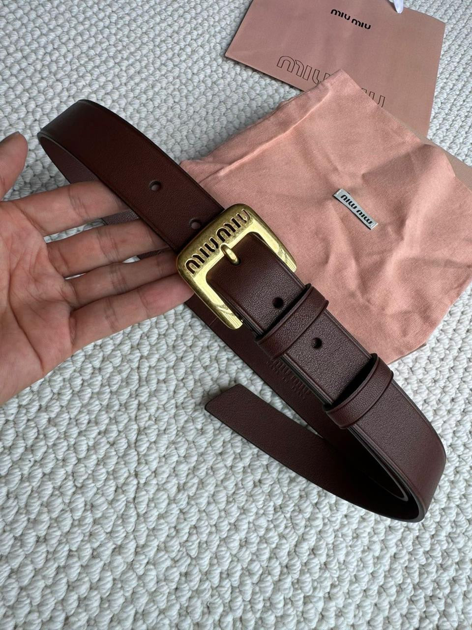 Miu miu belt