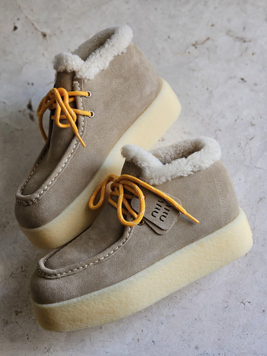 Miu miu boots - loafers with fur