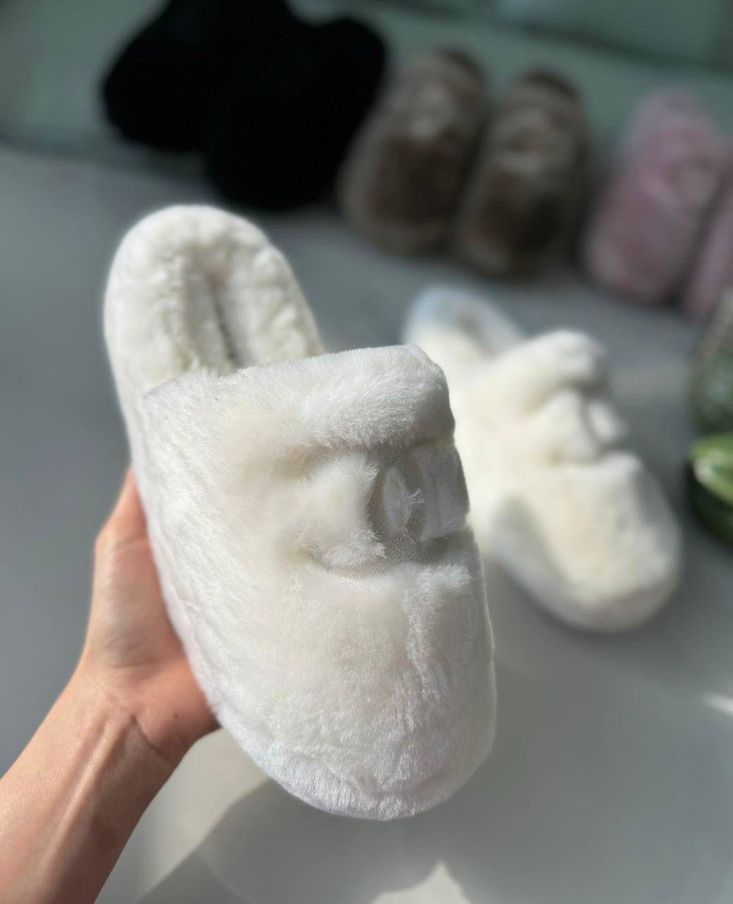 Chanel mules with fur