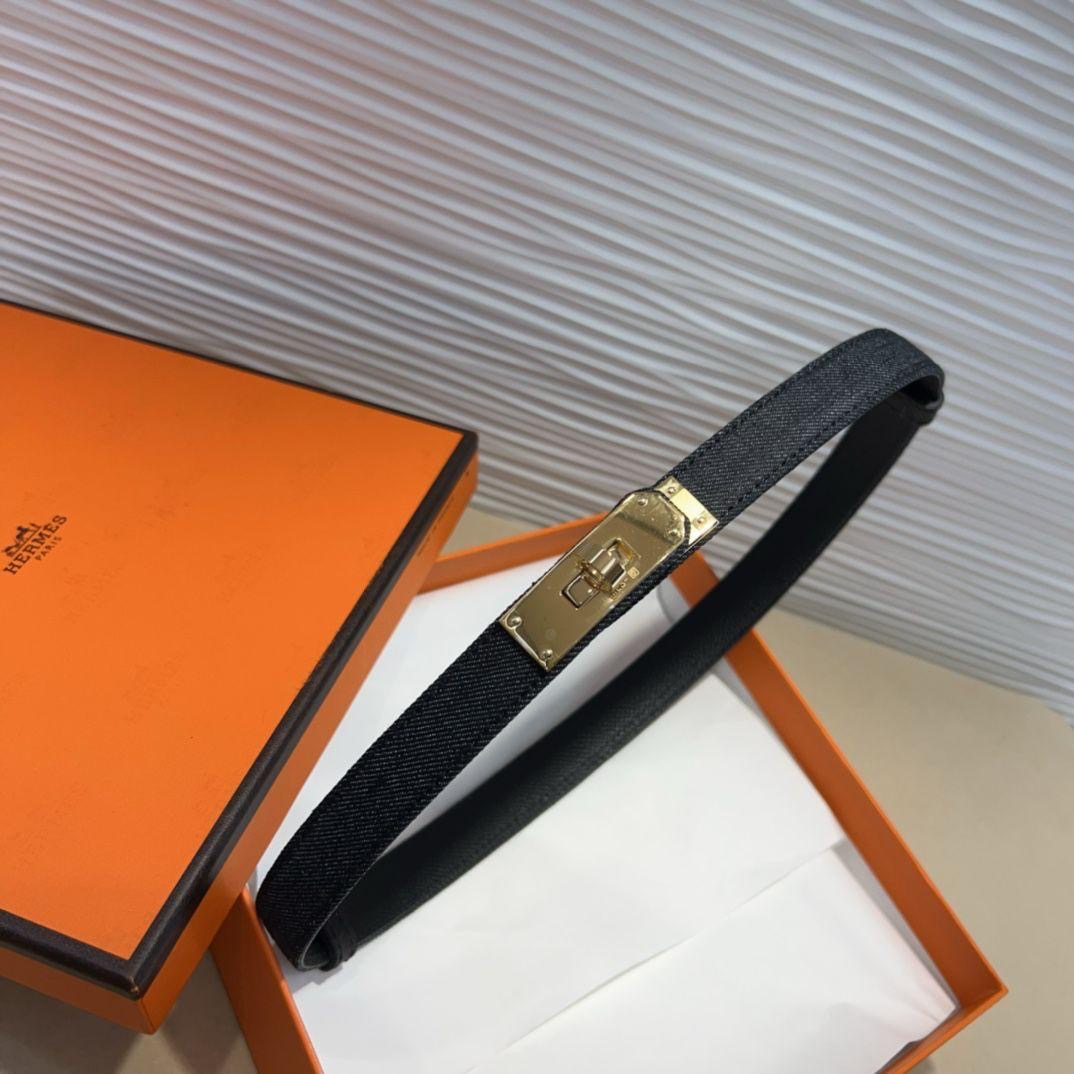 Hermes belt - denim