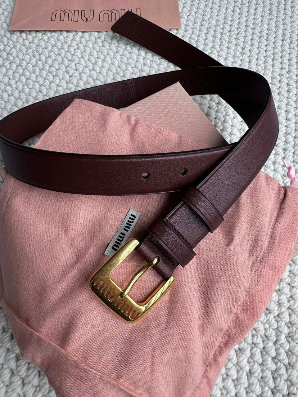 Miu miu belt