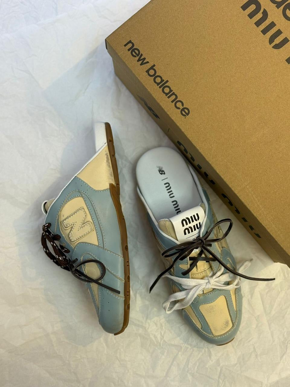 New balance x miu miu sneakers mules