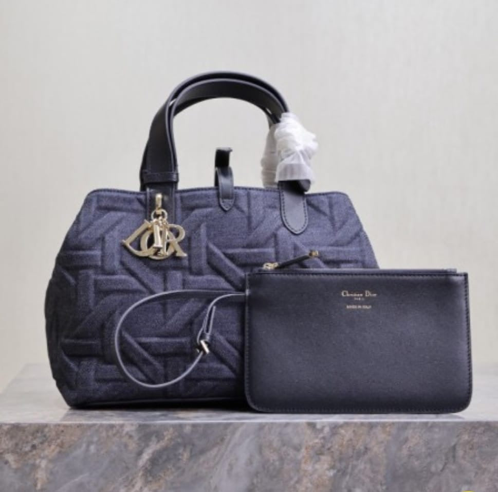 Dior bag 28 cm navy blue