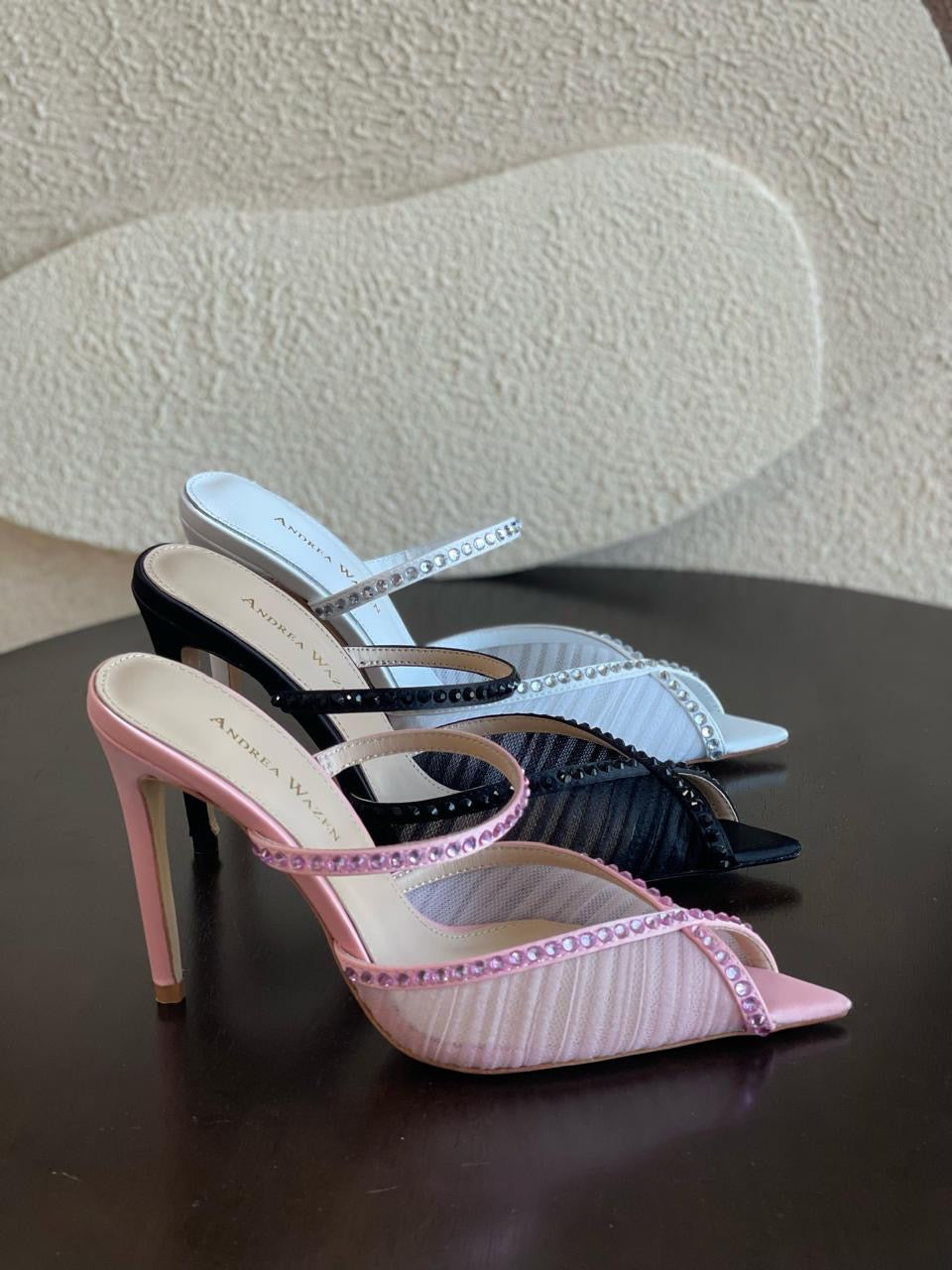 Andrea wazen sandals heels