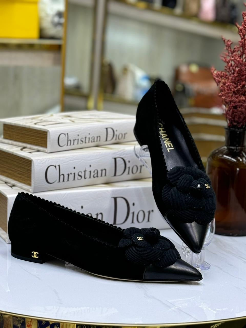 Chanel heels - flat low heel