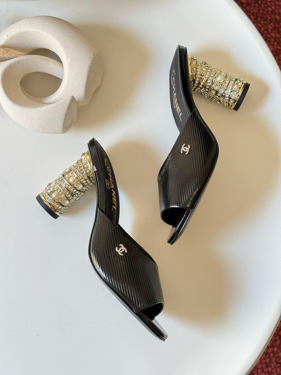Chanel sandals heels