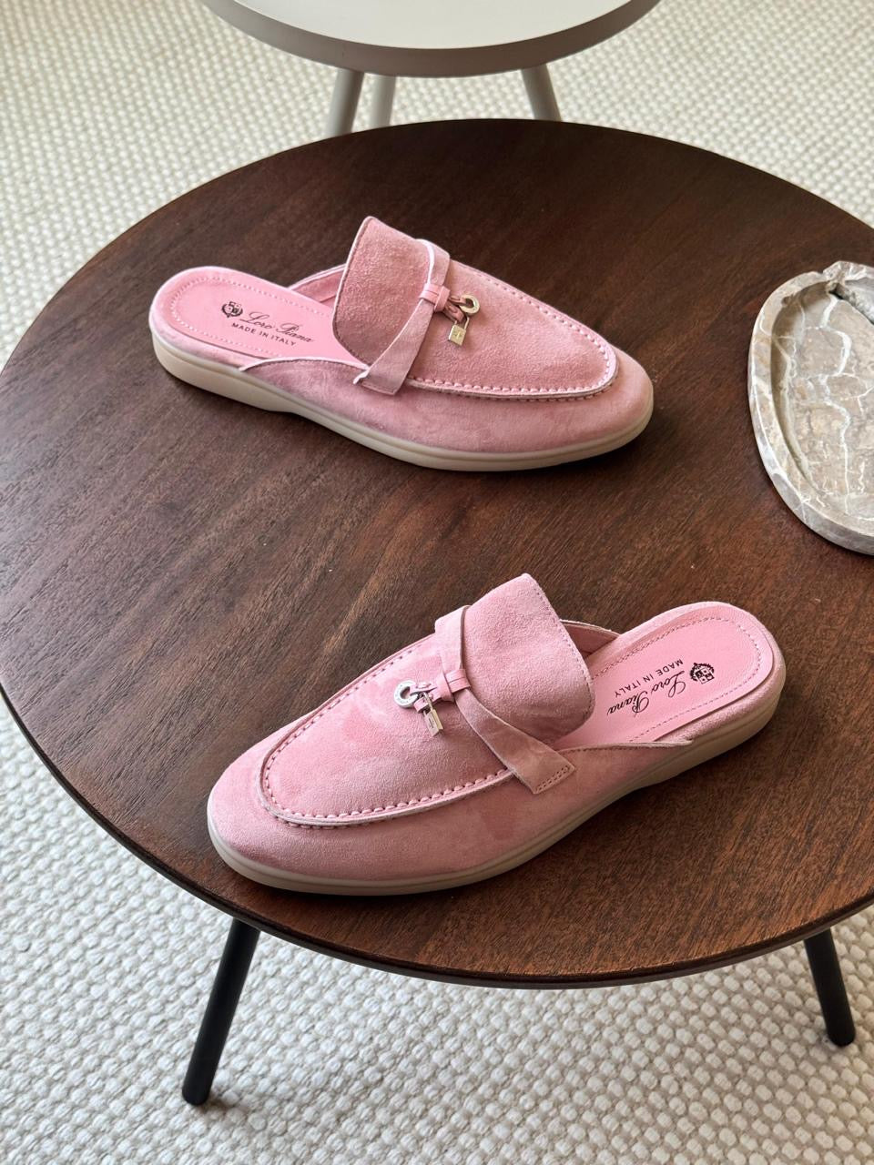Loro piana mules - pink