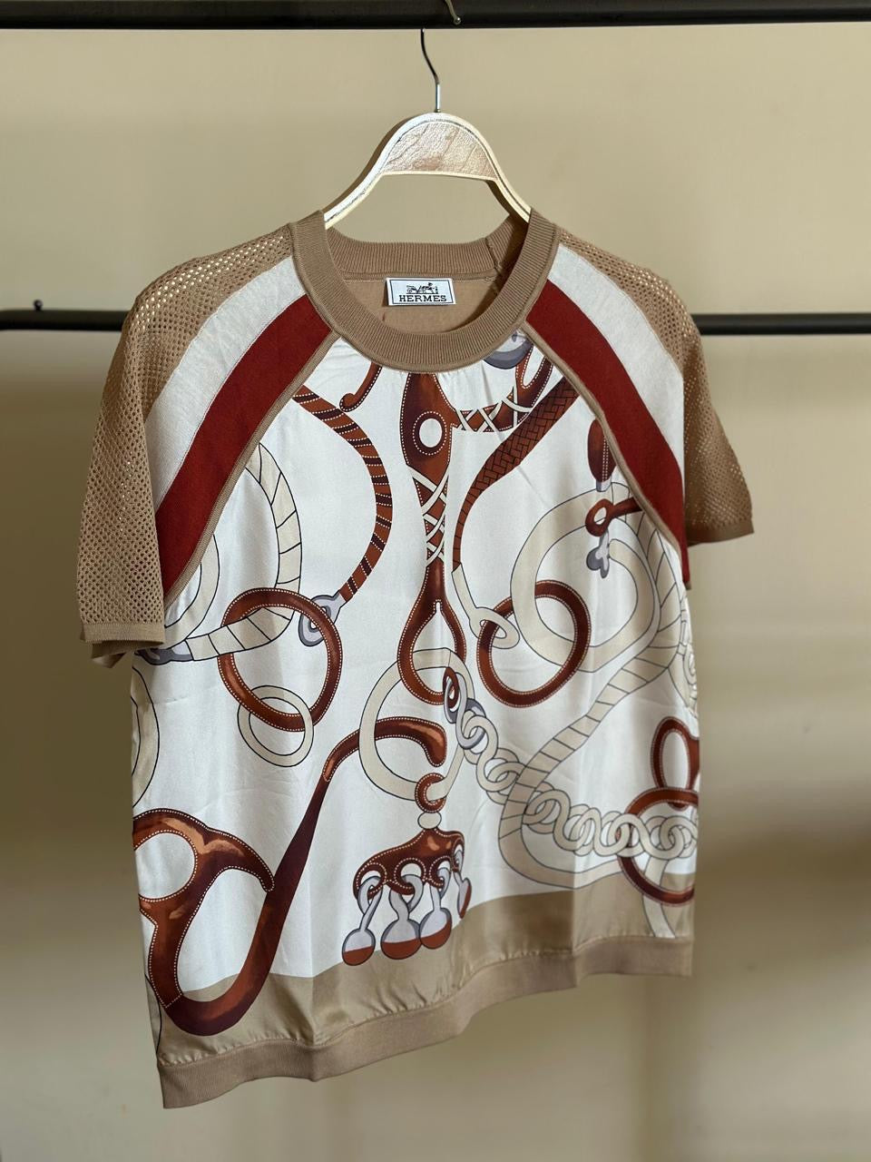 Hermes Tshirt ( real silk)