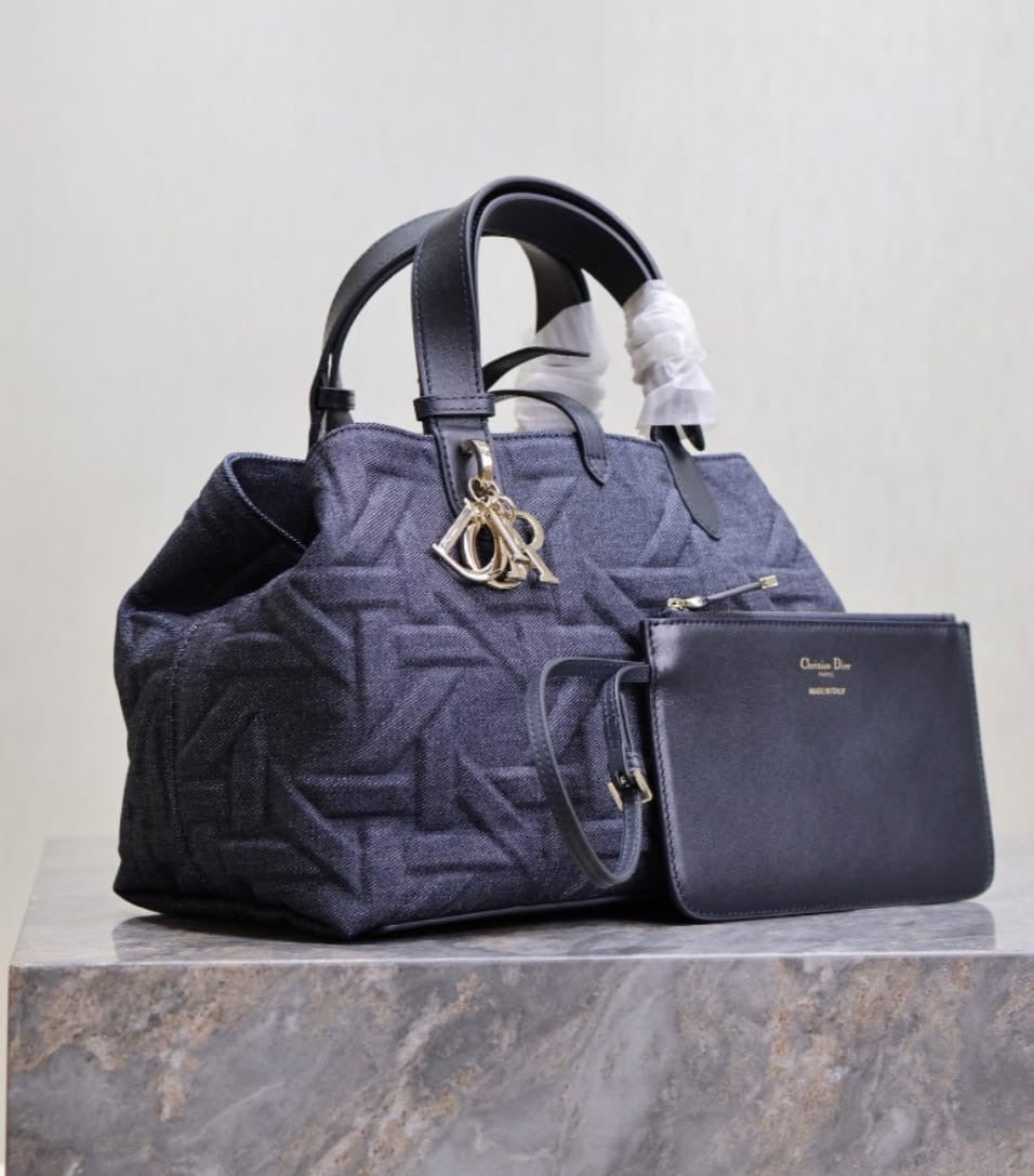 Dior bag 28 cm navy blue