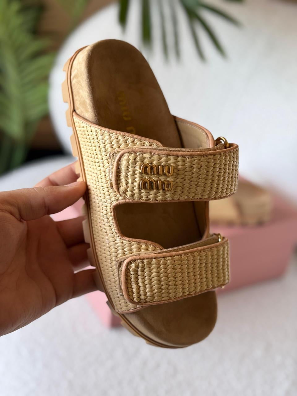 Miu miu slippers & miu miu sandals.