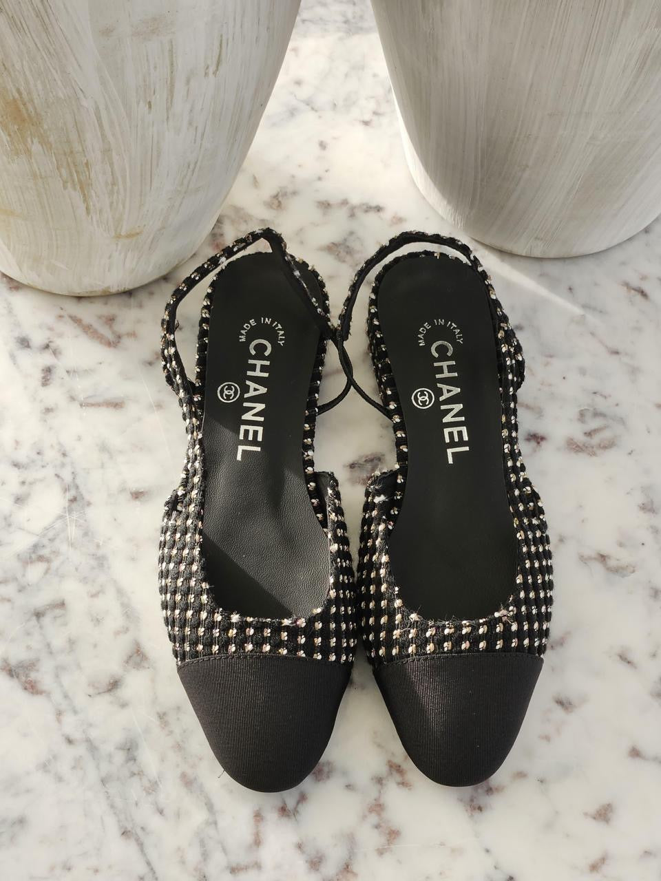 Chanel heels - low heels flat