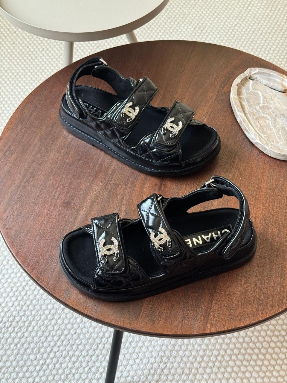 Chanel sandals. & Chanel slippers