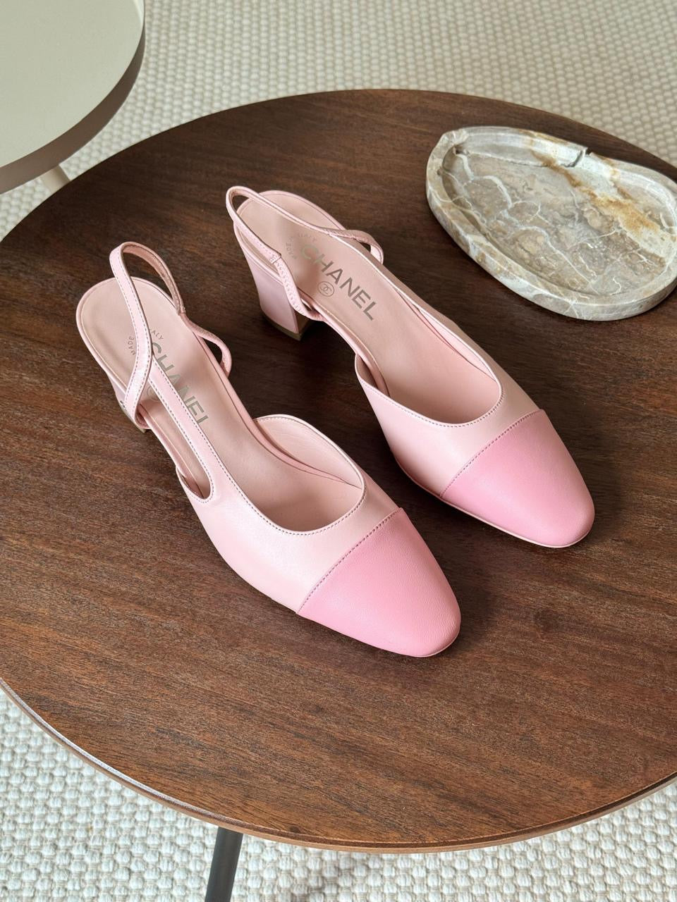 Chanel heels pink