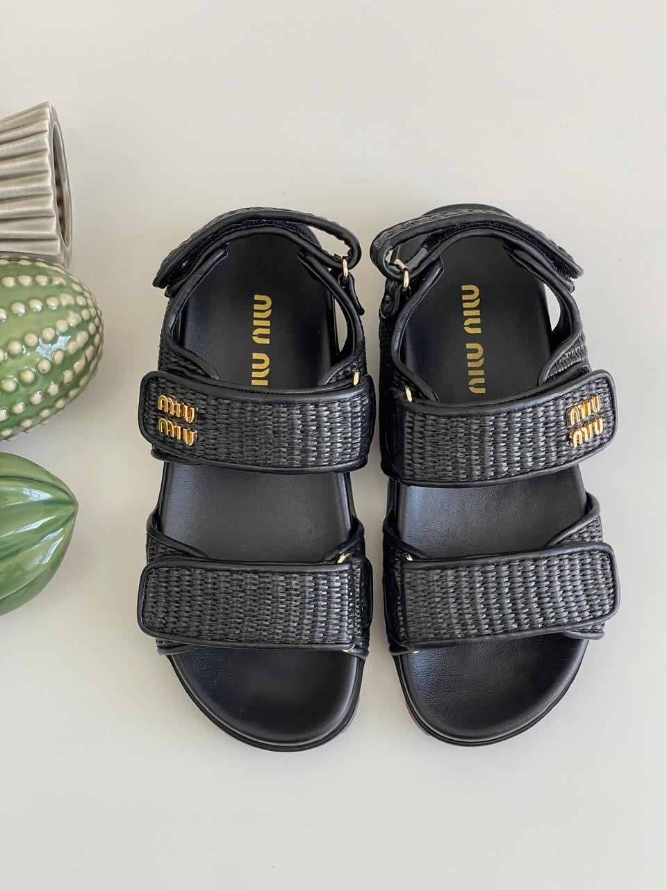 Miu miu sandals.