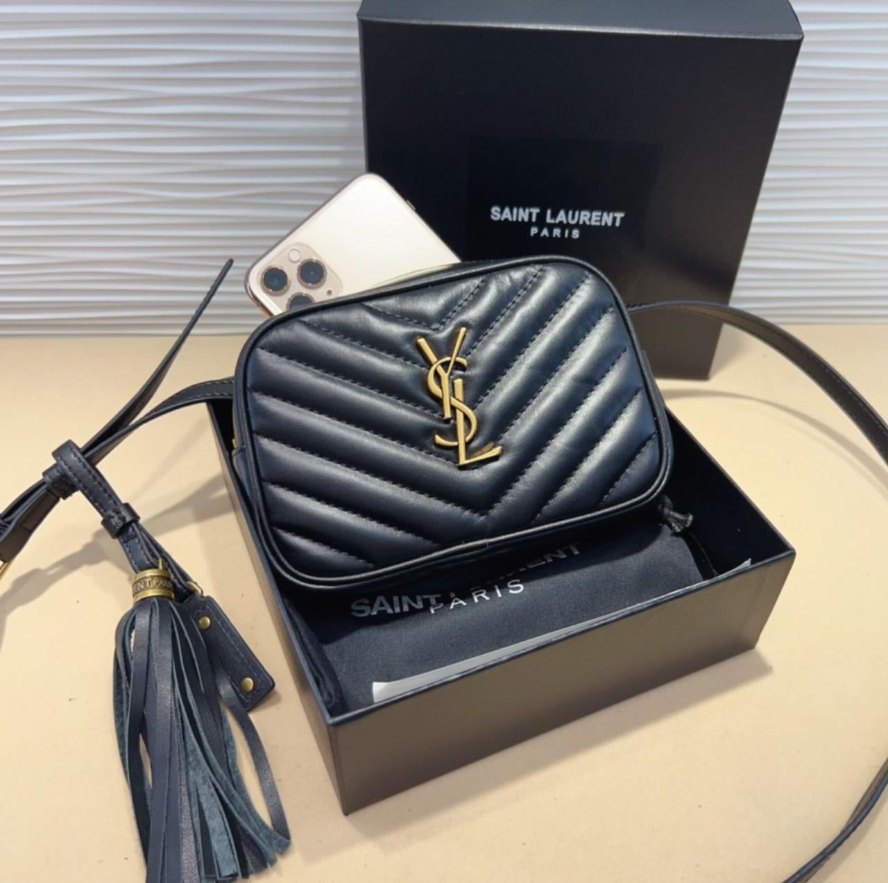 Ysl belt with wallet