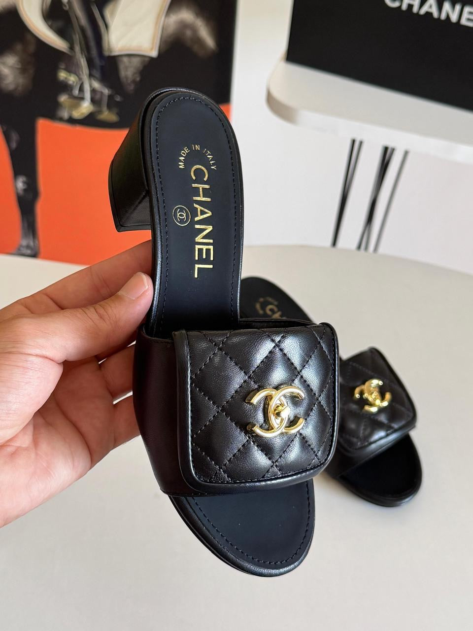 Chanel sandals heels