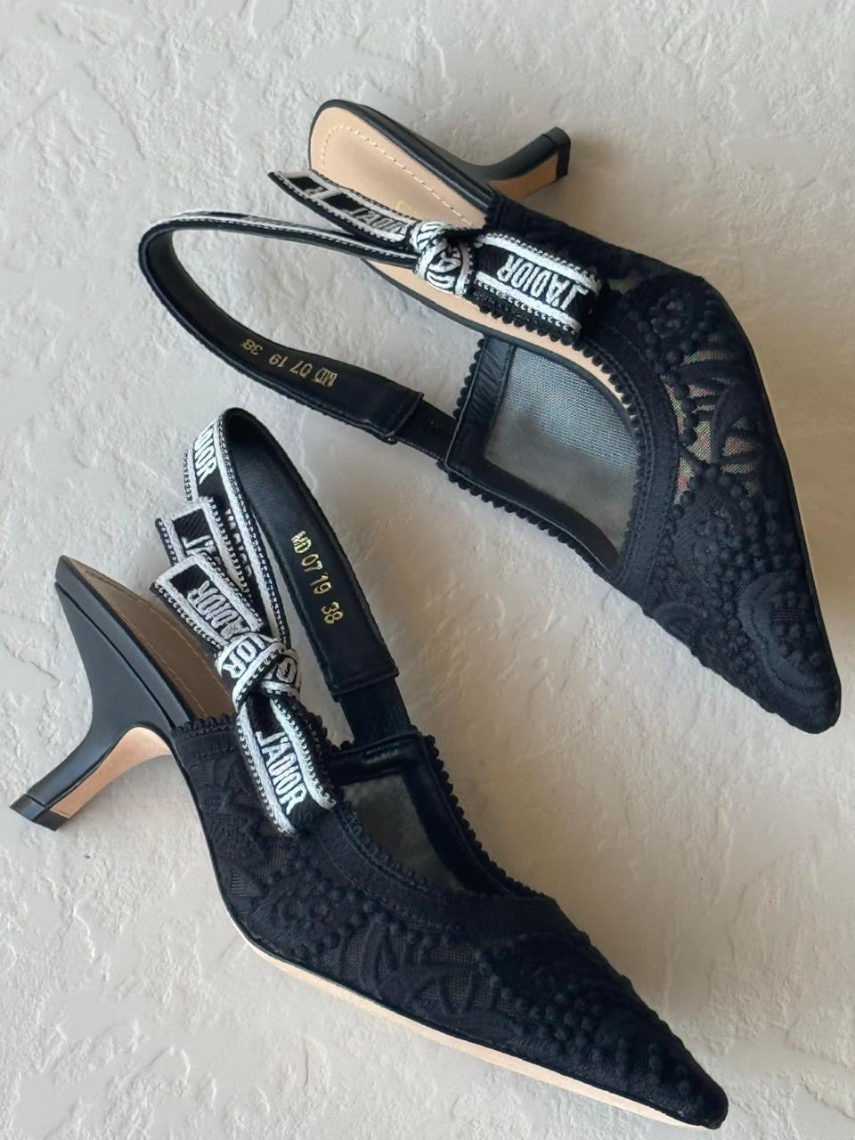 Dior heels - low and high