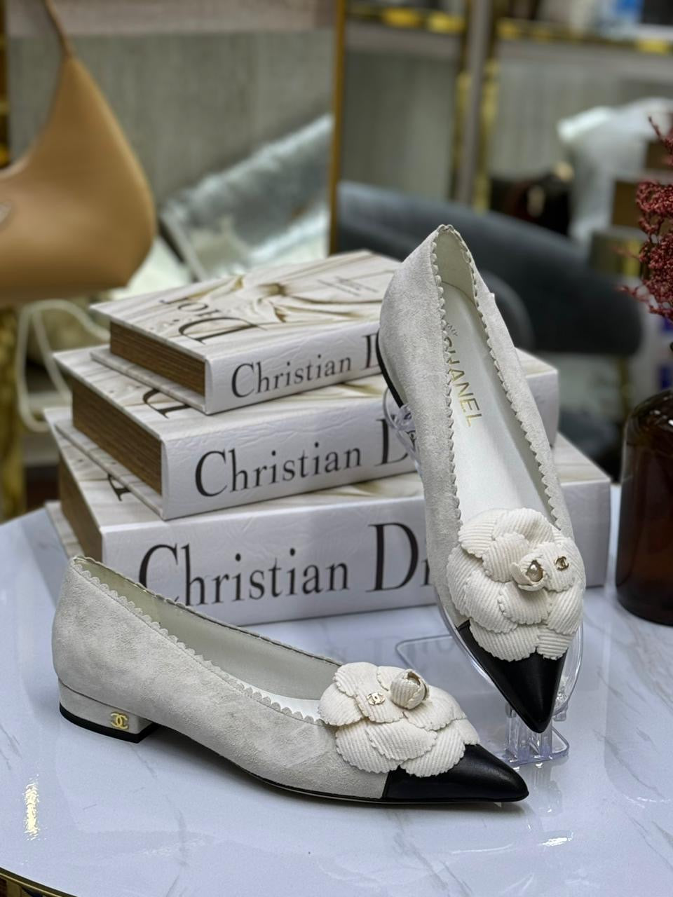 Chanel heels - flat low heel
