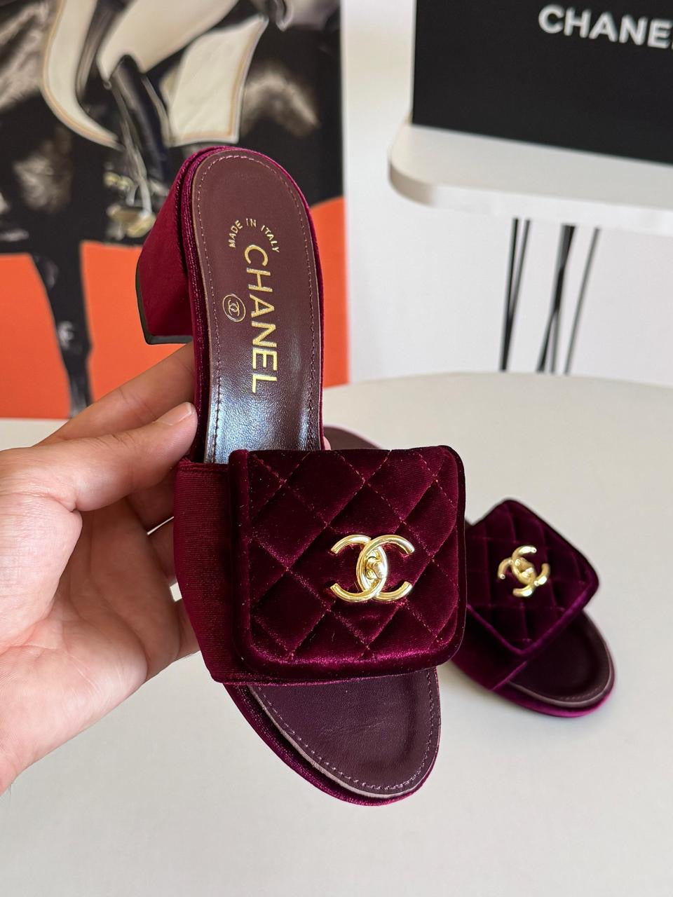 Chanel sandals heels
