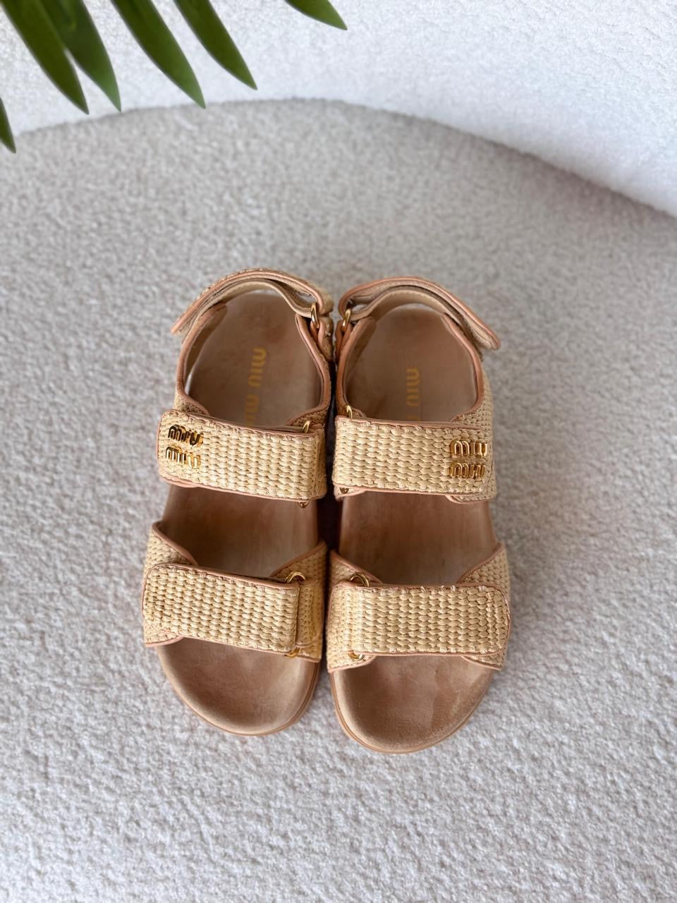 Miu miu slippers & miu miu sandals.
