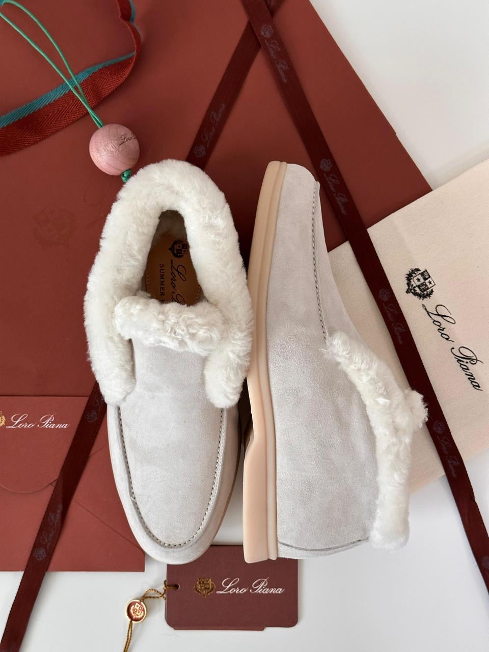 Loro piana loafers - boots with fur