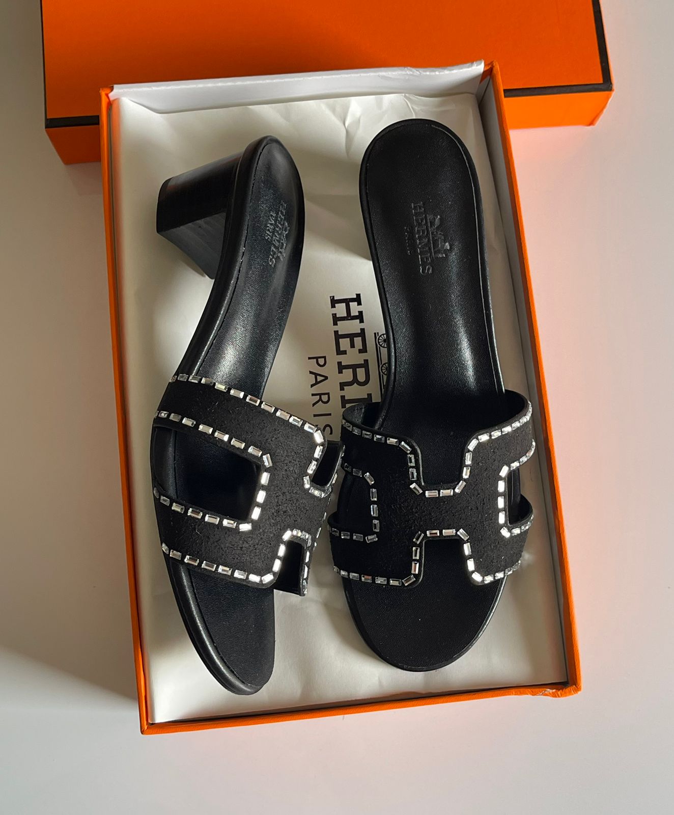 Hermes slippers and sandals heels