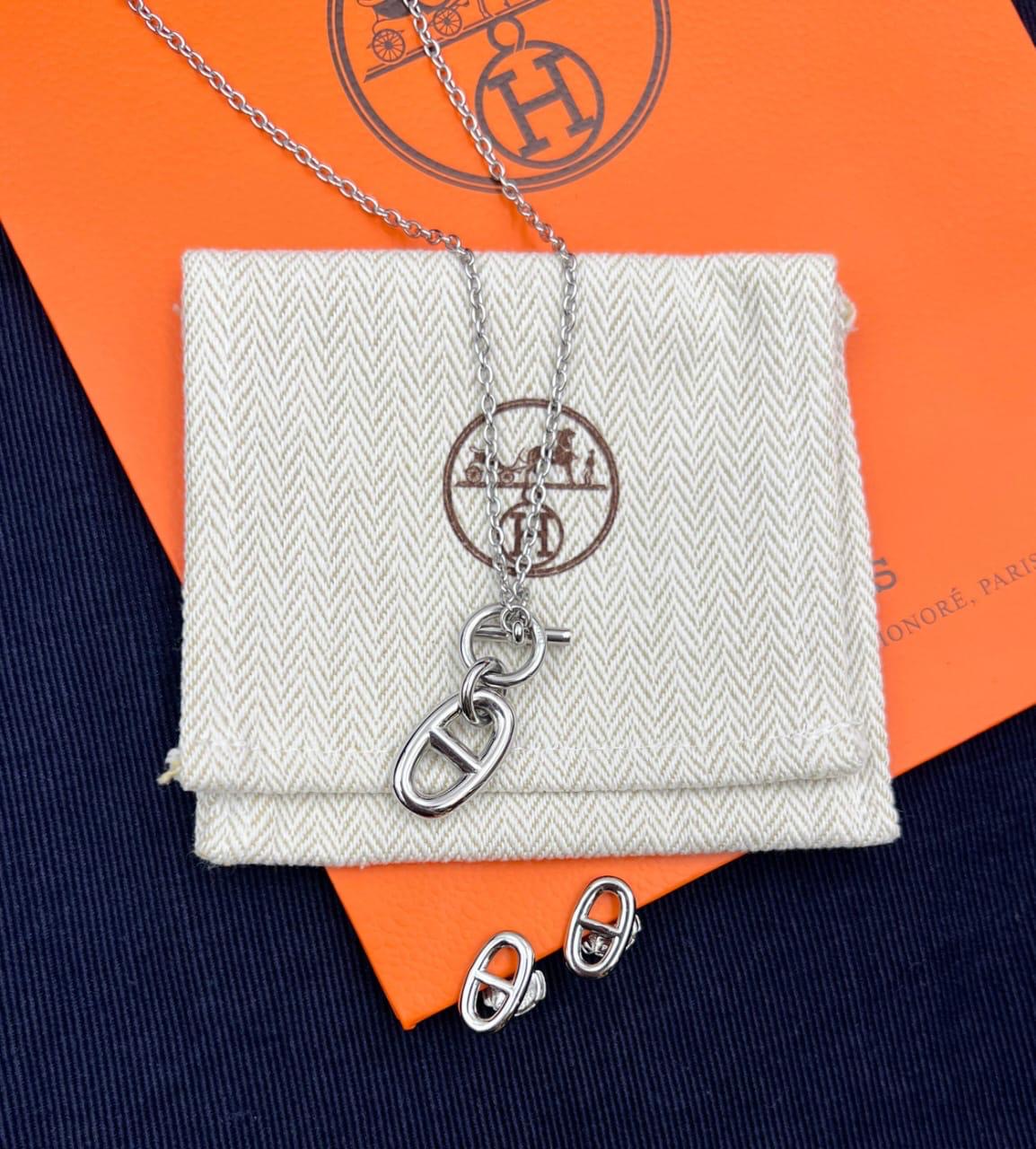 Hermes jewelry set - necklace & earring