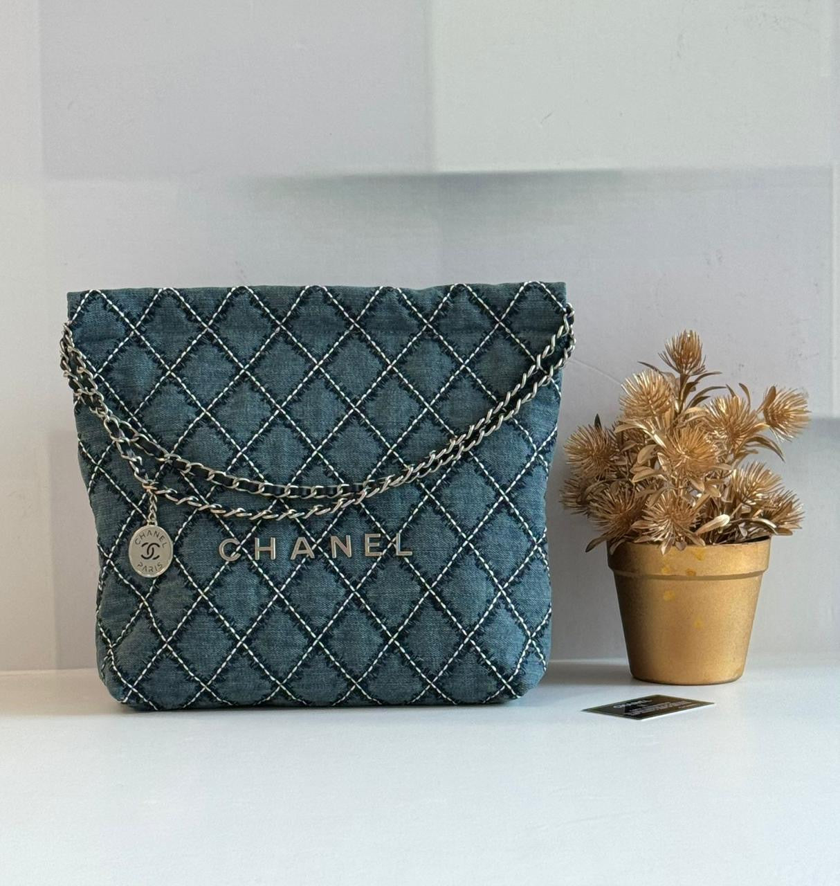 Chanel bag tote denim