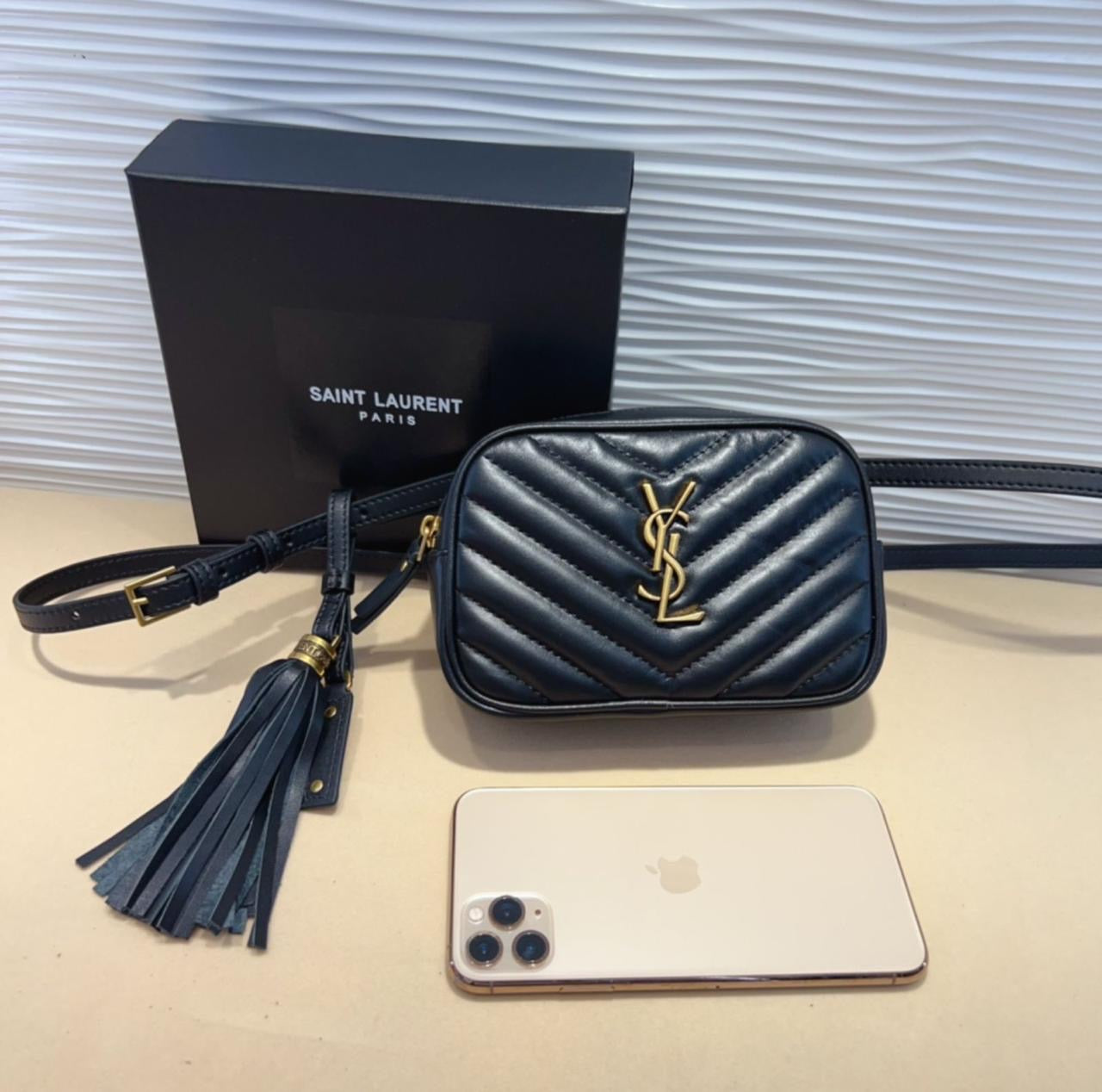 Ysl belt with wallet