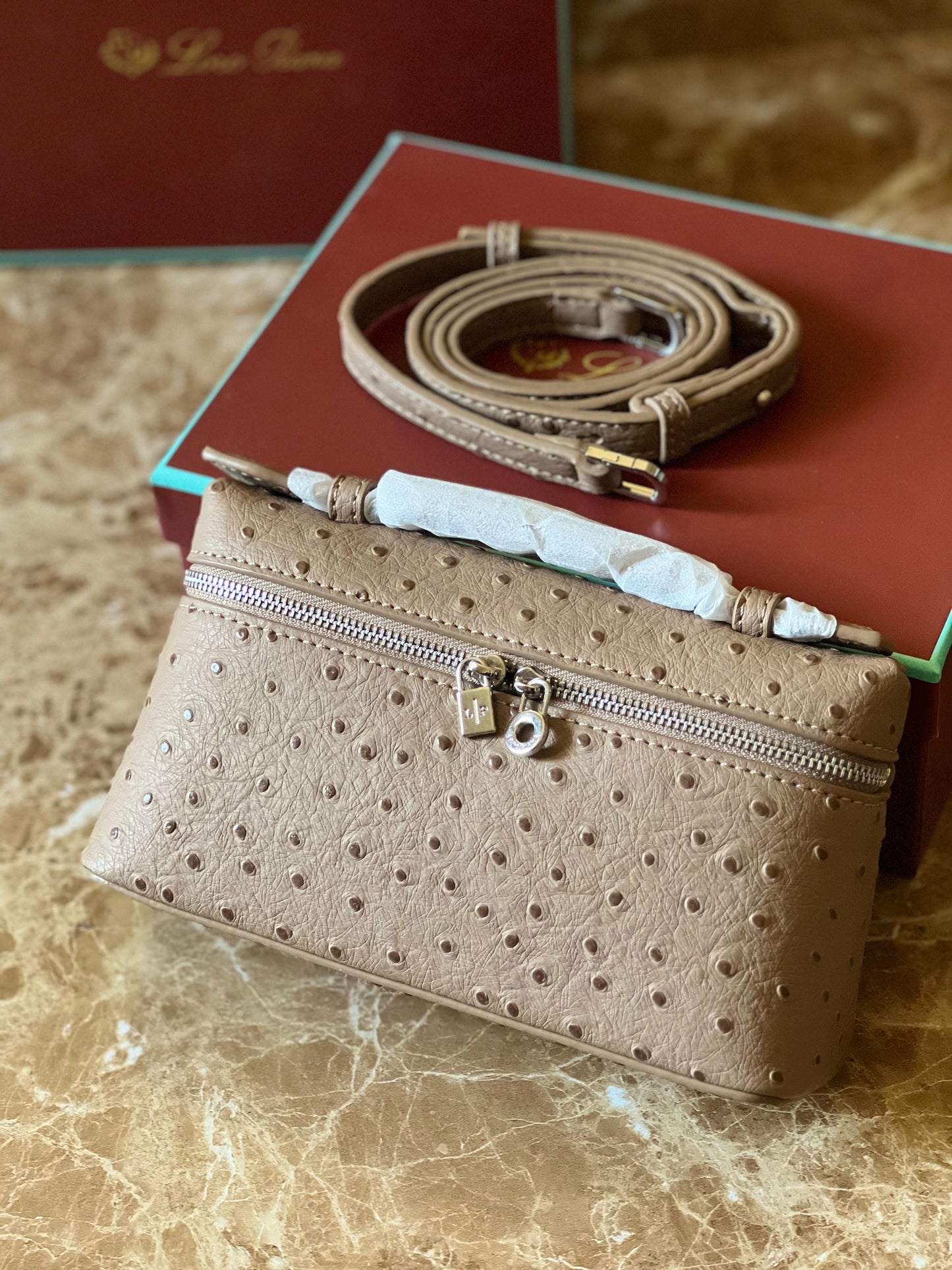 Loro piana bag ostrich