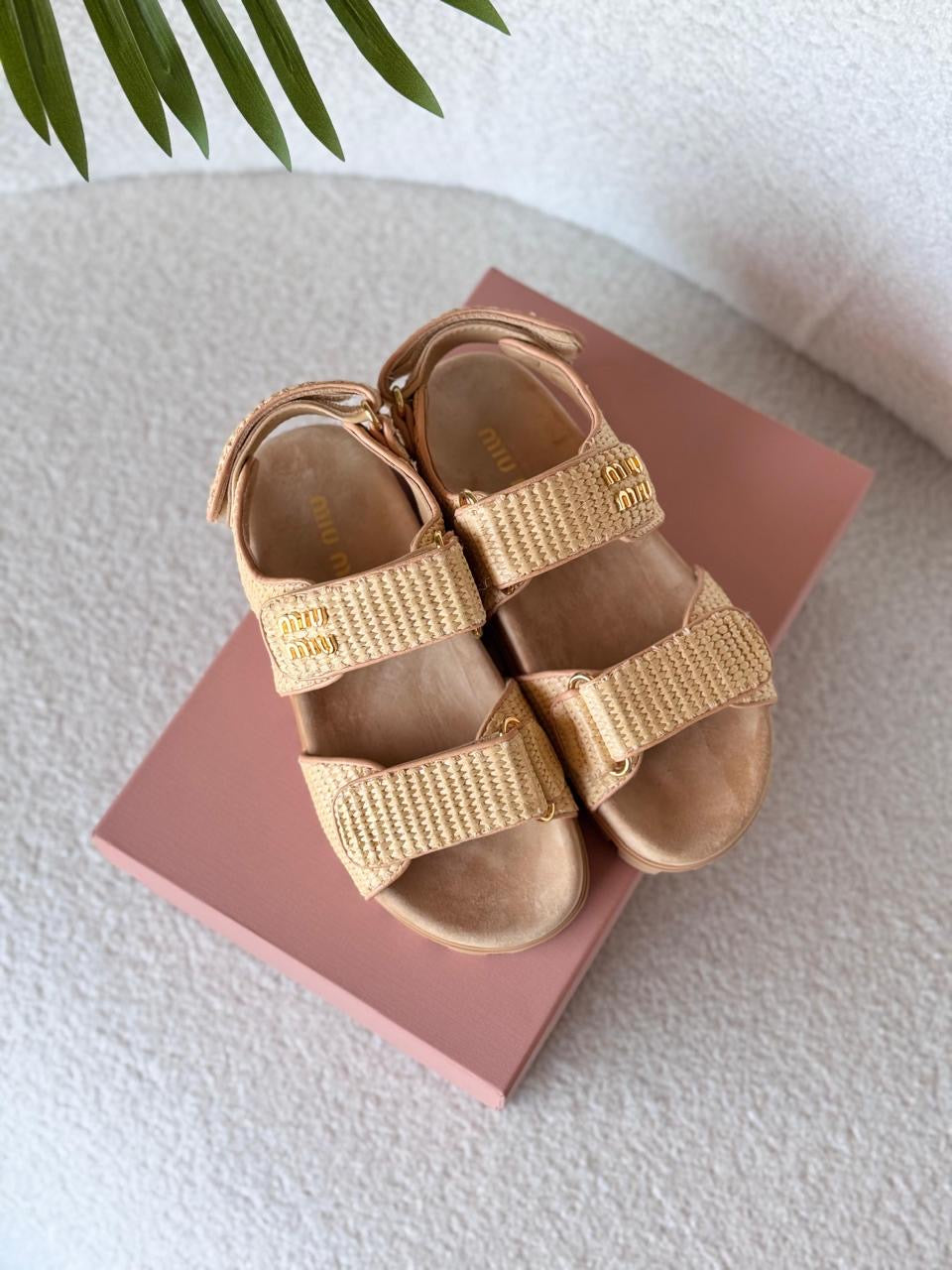 Miu miu slippers & miu miu sandals.