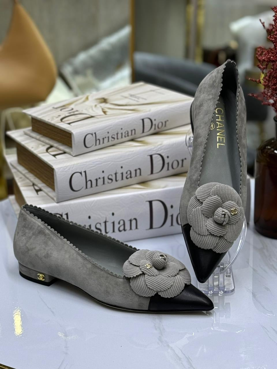 Chanel heels - flat low heel