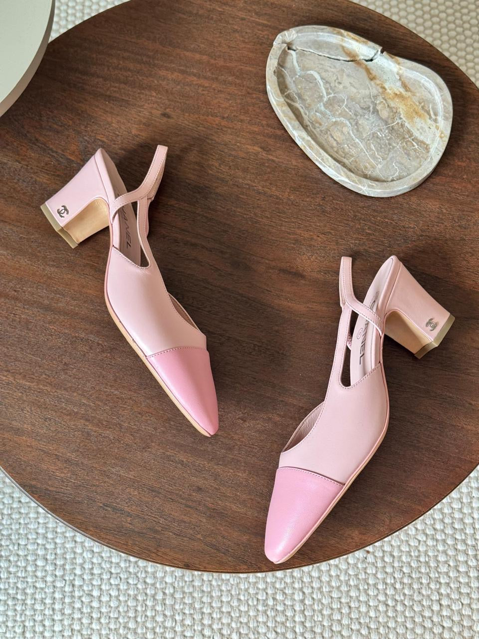 Chanel heels pink