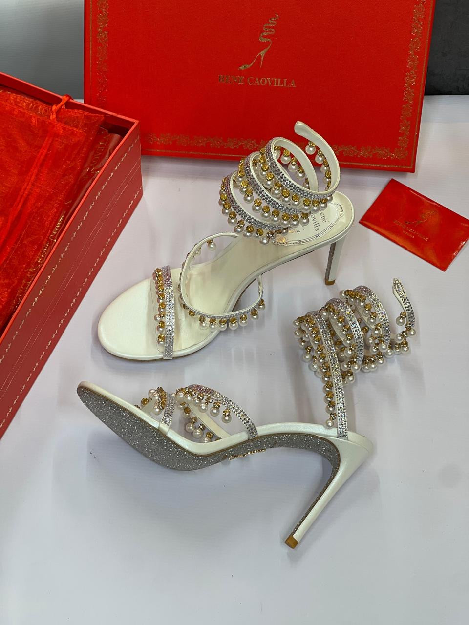 Rene caovilla sandals heels