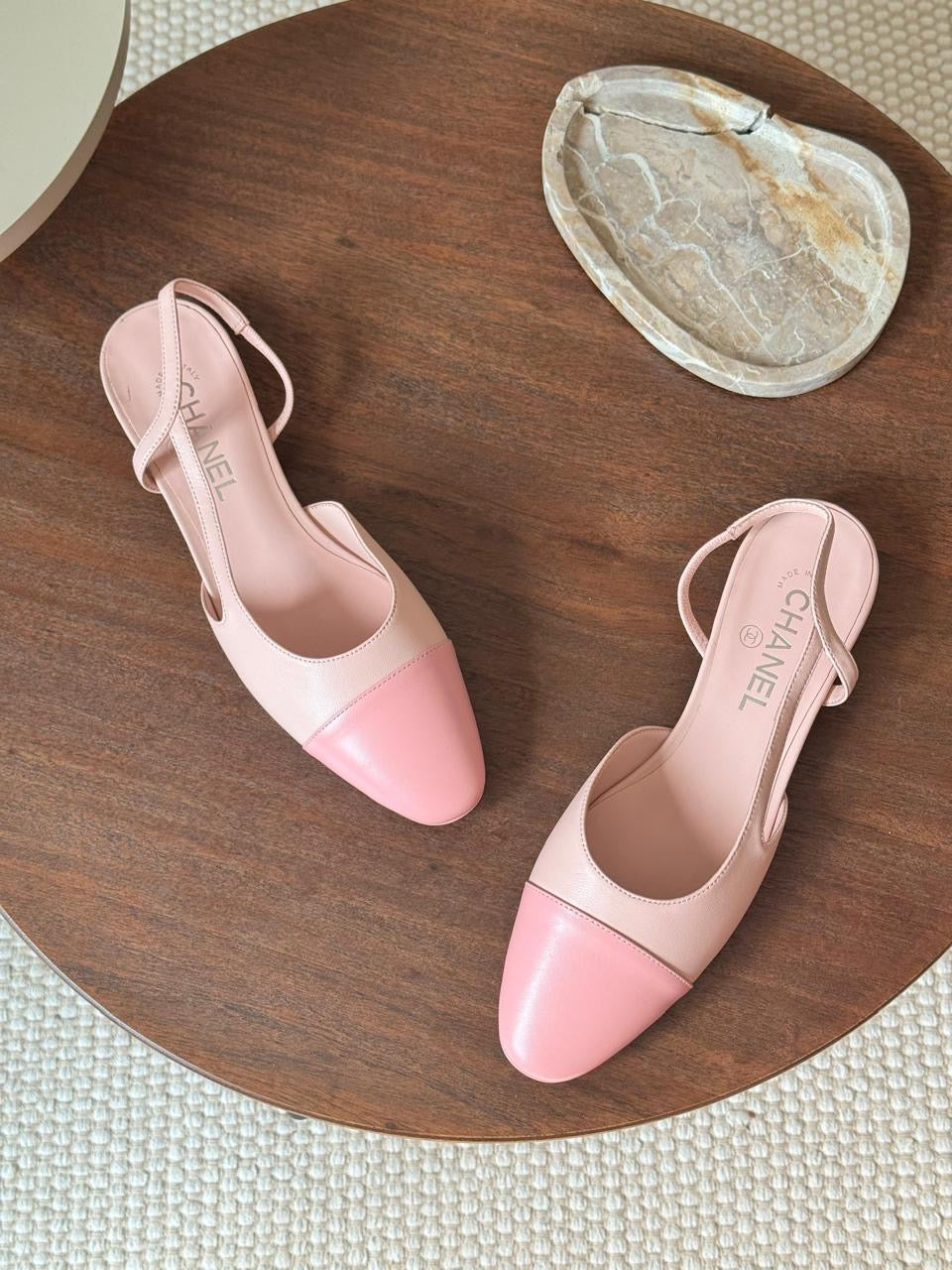 Chanel heels pink