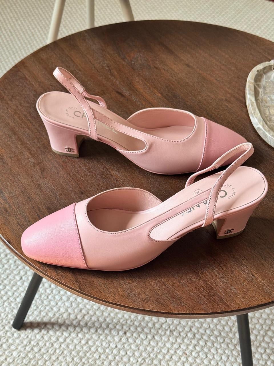 Chanel heels pink