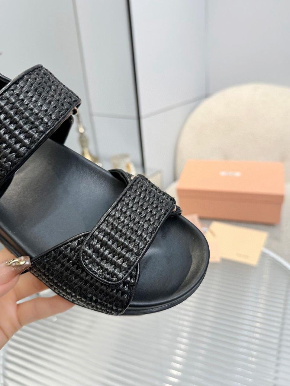Miu miu sandals.