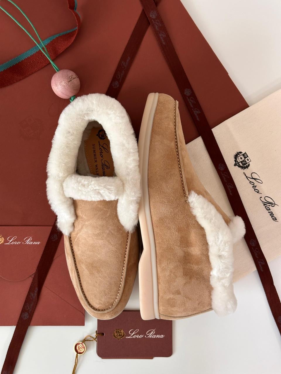 Loro piana loafers - boots with fur