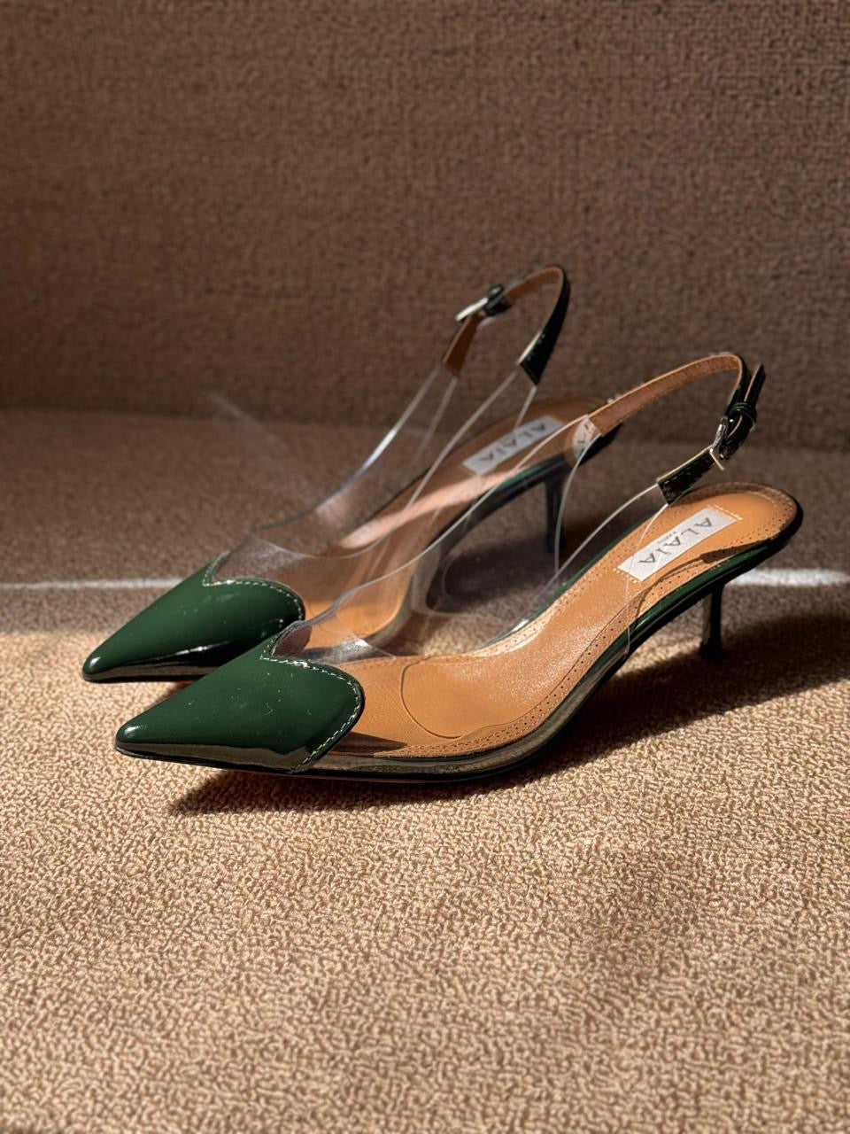 Alaia heels green