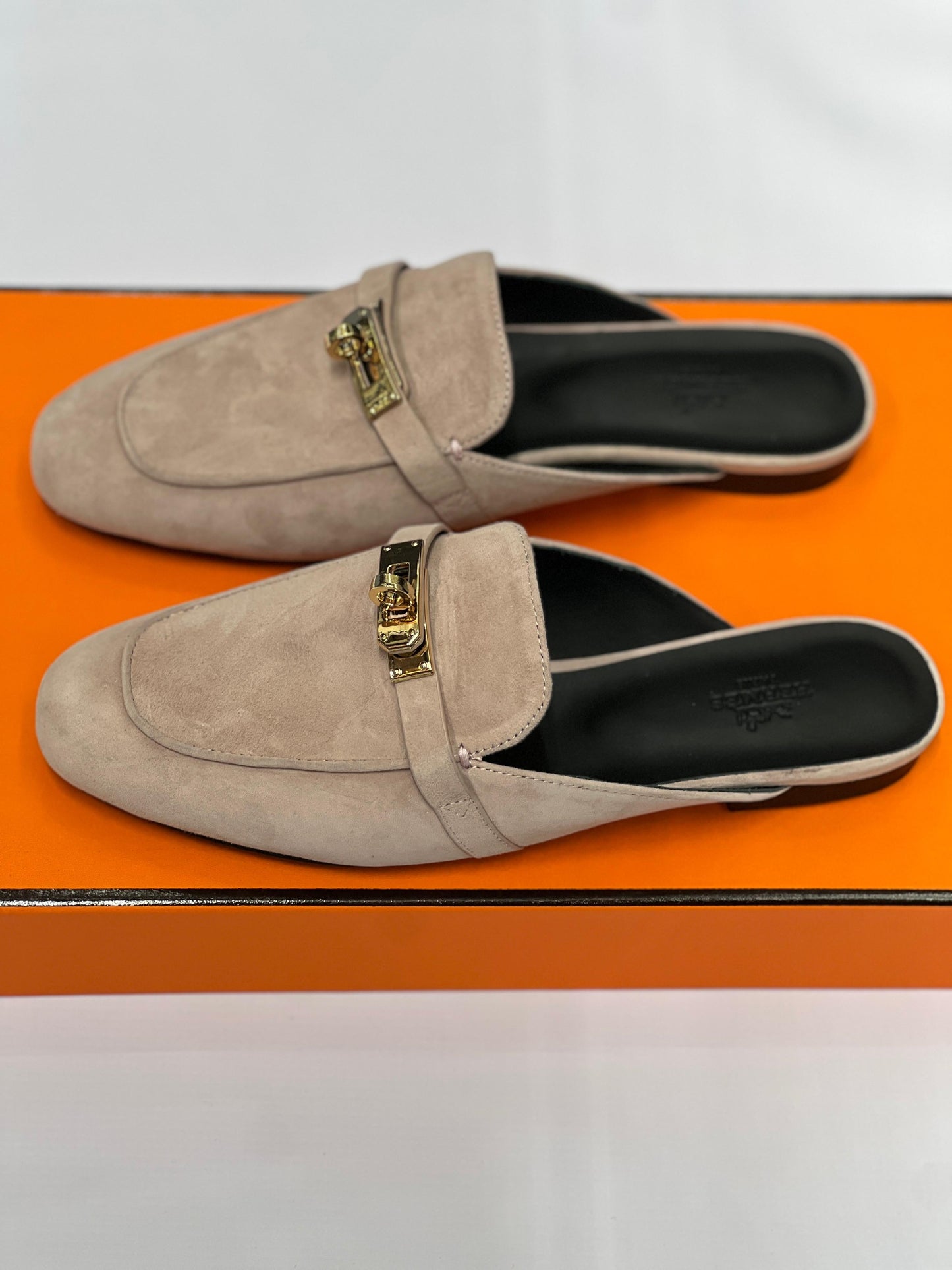 Hermes mules - suede