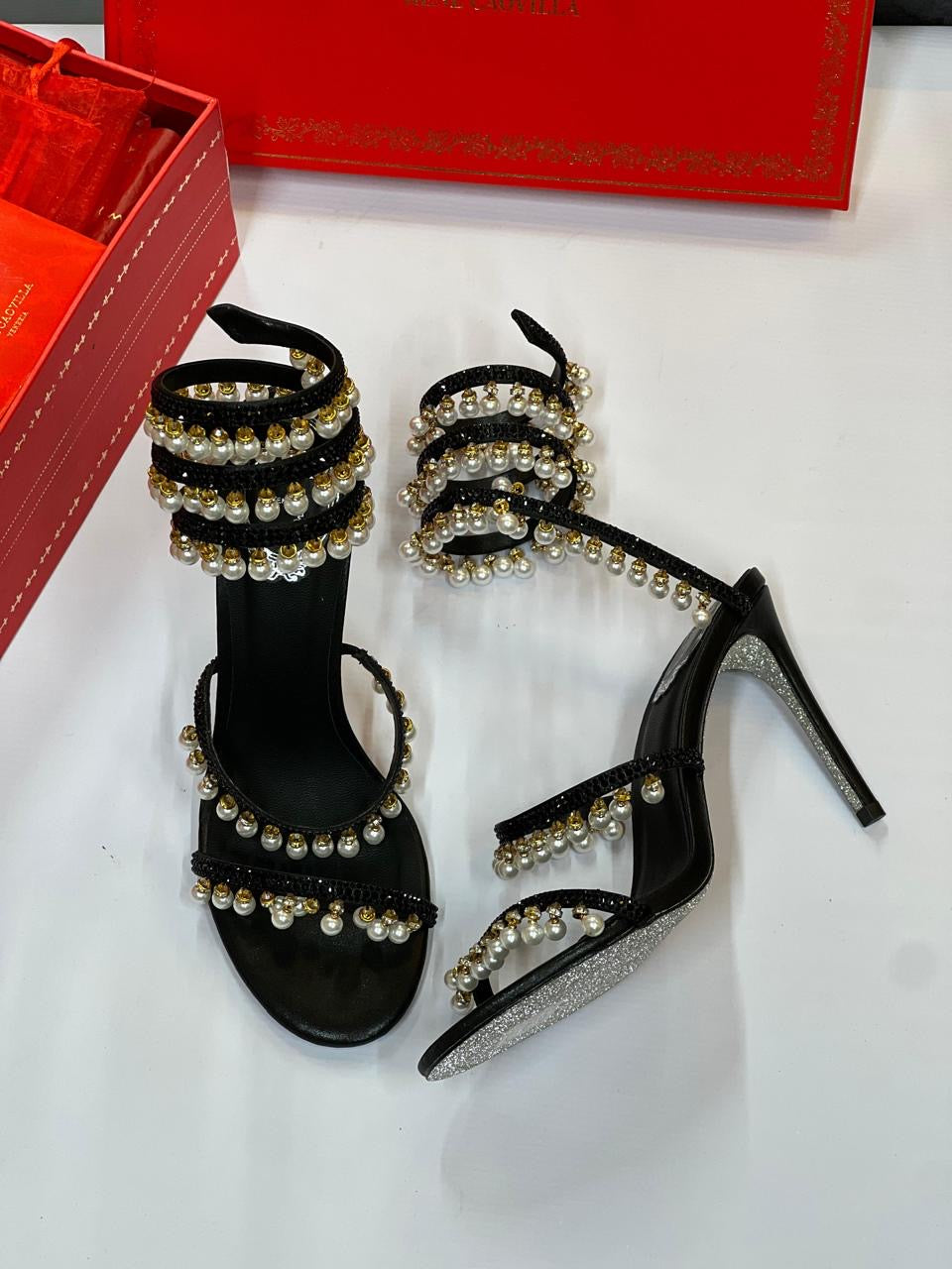 Rene caovilla sandals heels