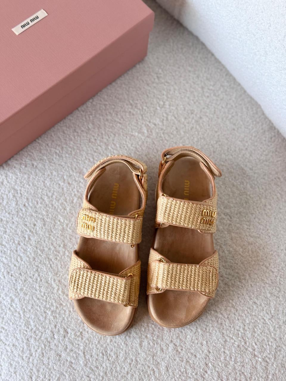 Miu miu slippers & miu miu sandals.