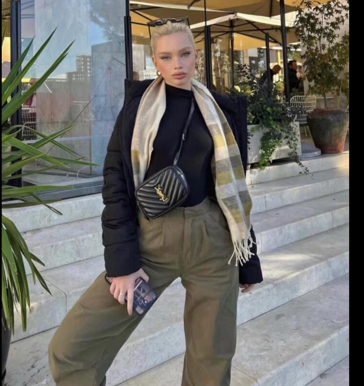 Ysl belt with wallet